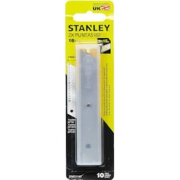 Lâmina de Reposição Para Estilete 18mm Com 10 Peças Stanley