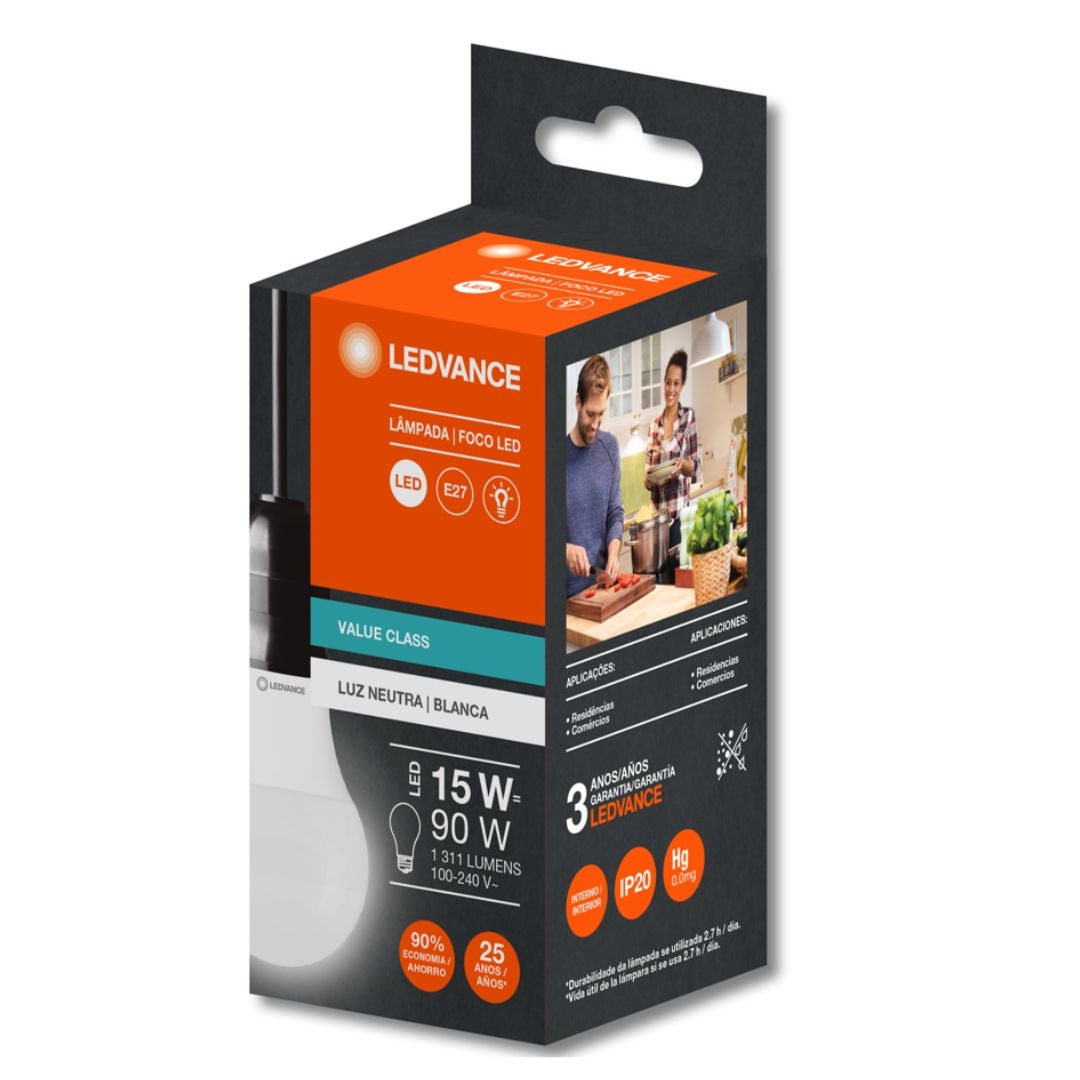 Lâmpada Led CLA60 9W 4000K 806LM Bivolt E27 G9 Ledvance