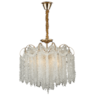 Lustre Com Cristais 9E14 37cm Dourado Luxmundo