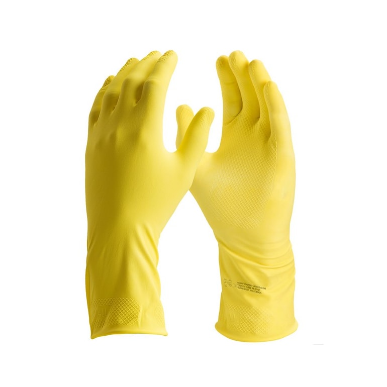 Luva Confort Latex Amarelo G Danny