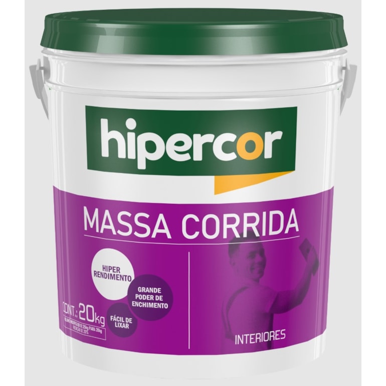 Massa Corrida Balde 20 Kg Hipercor