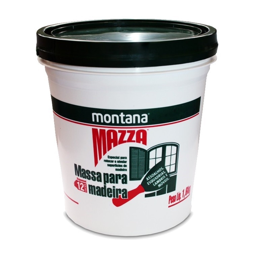 Massa para Madeira Montana Mazza 1,6kg Imbuia Montana