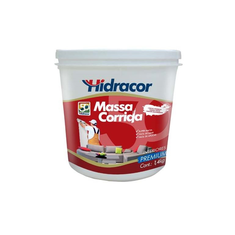 Massa PVA Hidracor 0,9 Litros/1,4kg Hidracor