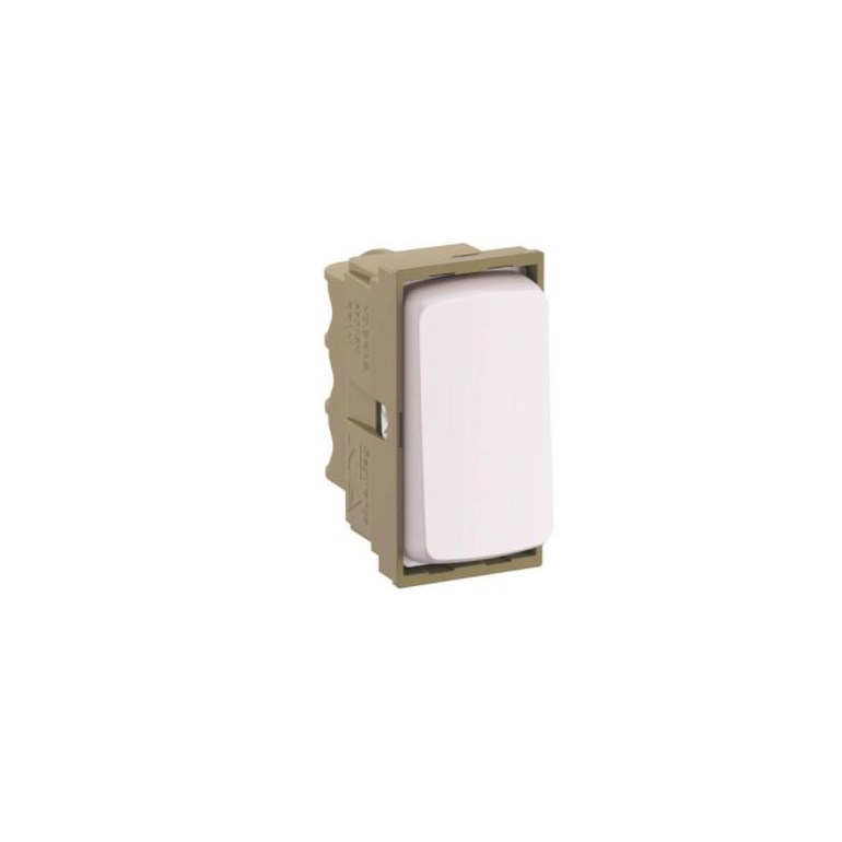 Módulo Interruptor Simples 10A 680150 Zeffia Branco Pial