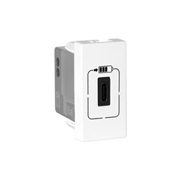 Módulo Tomada Carregador USB Tipo C Plus+ Branco Legrand