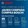 Nível Laser Verde  GCL 2-15 G 15m com pontos de prumo Bosch