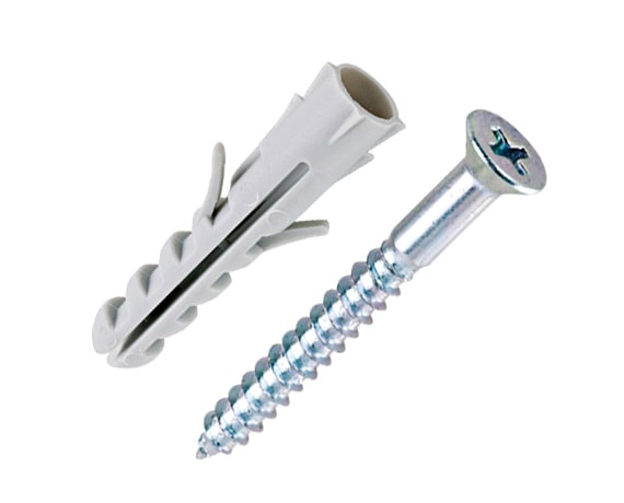 ふぅ Parafuso Cabeça Chata Fenda Phillips com Bucha Nylon 05mm Bemfixa