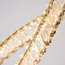Pendente Cristal Lezie 32cm 21w 3000k Ouro Nissilight