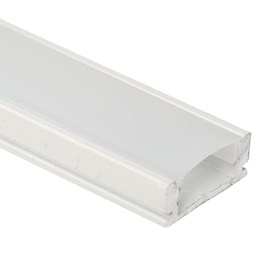 Perfil em Alumínio de Sobrepor Way 2 Metros de Comprimento Branco - 17,4mm x 7mm x 1000mm
