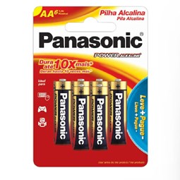 Pilha Alcalina AA 1,5v Cartela com 6 Unidades Panasonic
