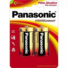 Pilha Alcalina Média C 5219 2 Unidades Panasonic