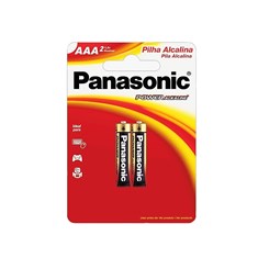 Pilha Alcalina Palito AAA 2und Panasonic 