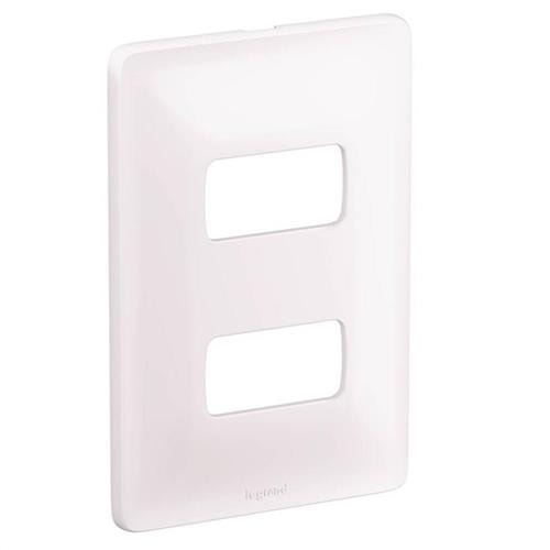 Placa 4x2 3 Postos Separados 680183 Zeffia Branco Pial