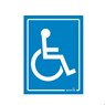 Placa de Sinalização Autoadesiva Figura Cadeirante 20x15cm Bemfixa