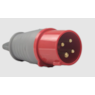 Plug 4P 016A 6H 380/440V IP44 Vermelho Soprano
