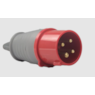 Plug 4P 032A 6H 380/440V IP44 Vermelho Soprano
