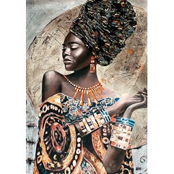 Quadro C/Vidro 40X60 Africana Art Conceito
