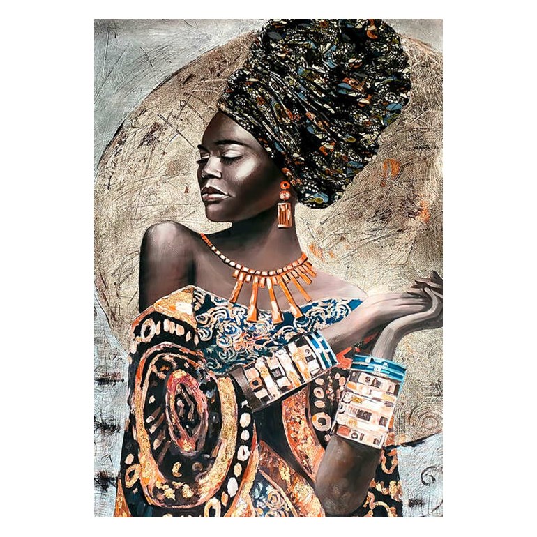 Quadro C/Vidro 40X60 Africana Art Conceito