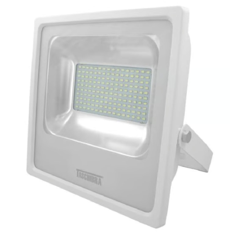 REFLETOR TR LED 100W 3000K BRANCO TASCHIBRA