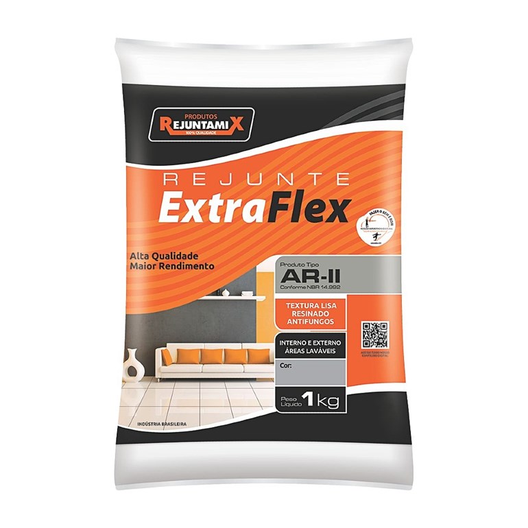 Rejunte Extra Flex 1Kg Branco Gelo Rejuntamix