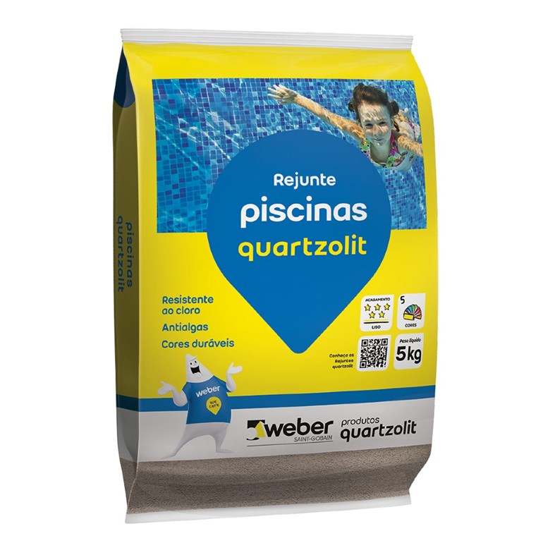 Rejunte Piscina 5kg Azul Celeste Quartzolit