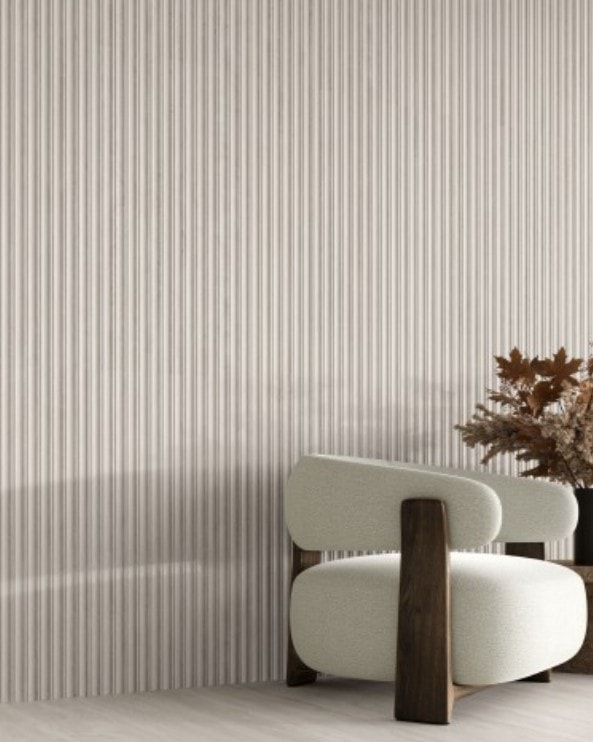 Revestimento 45x90 Flut Travertino Tivoli Tipo A 2,0 Biancogres