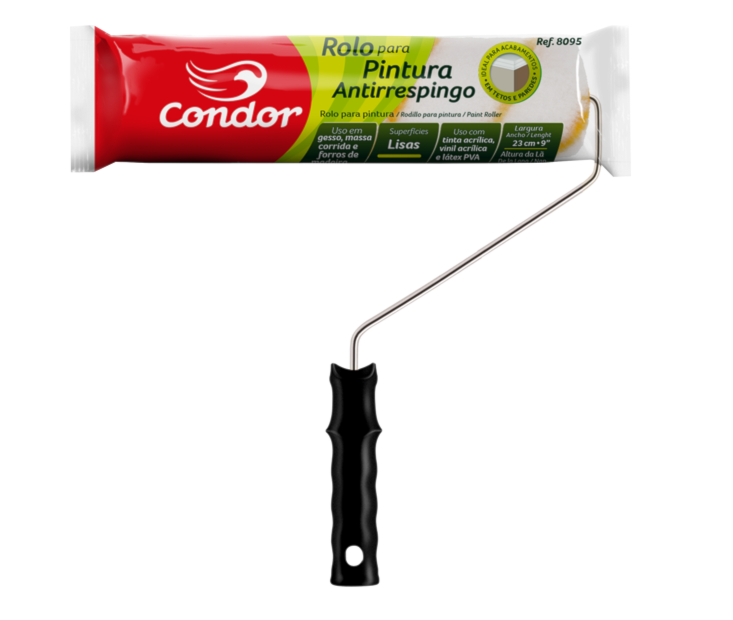 Rolo De Lã 8095 Com Suporte 9Cm Condor