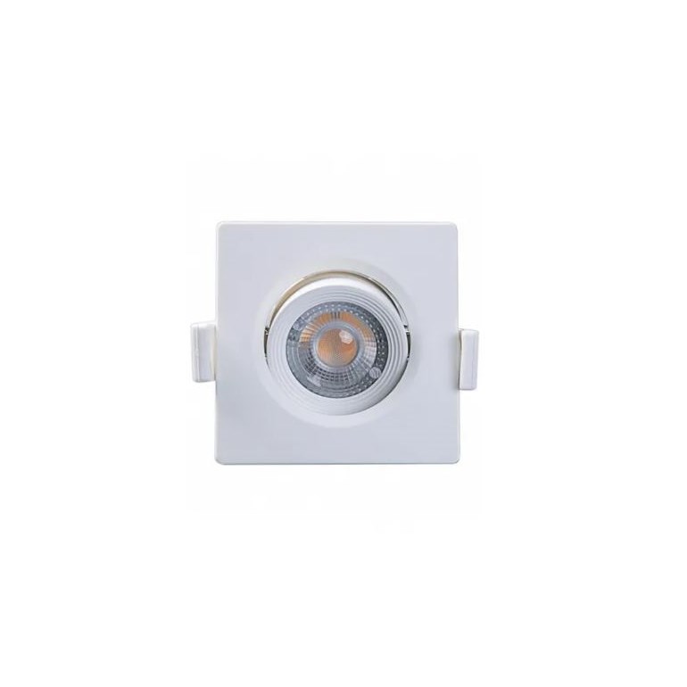 Spot LED Alltop MR11 Quadrado Embutir 3W 3000K Branco Taschibra