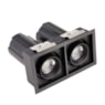 Spot Led de Embutir Aiva Duo IRC97 2*7w 2700k Preto Nissilight