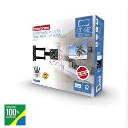 Suporte ARTICULADO para TV LED, LCD, Plasma, 3D e Smart TV de 10” a 56”BRA4.0 Brasforma 