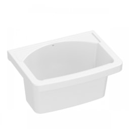 Tanque 20L 26,5x53x37,5cm Branco Esmaltado Louça Brilhante Celite