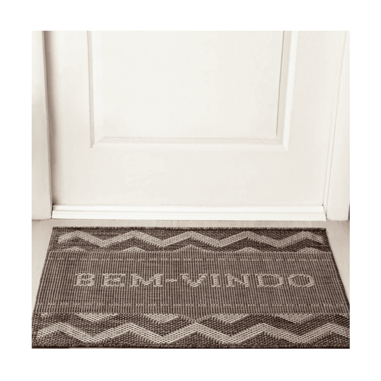 Tapete Bem-Vindo 40X60CM Chevron Adomes
