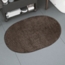 Tapete Comfort Oval 47X70CM Marrom Adomes
