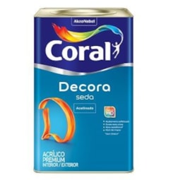 Tinta Decora Seda Acrílica Acetinada Base P 16 Litros Coral