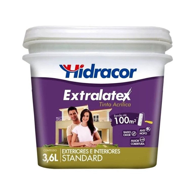 Tinta Extralatex 3,6 Litros Areia Hidracor