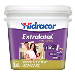 Tinta Extralatex 3,6 Litros Branco Hidracor
