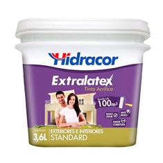 Tinta Extralatex 3,6 Litros Cinza Claro Hidracor
