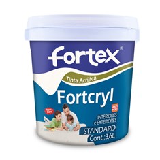 Tinta Fortcryl Acrílico 3,6 Litros Branco Gelo Fortex
