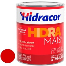 Tinta Hidra Mais Esmalte Sintético 750M Vermelho Hidracor