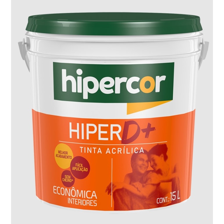 Tinta Hiper D+ Acrílico Econômica 15 Litros Branco Neve Hidracor