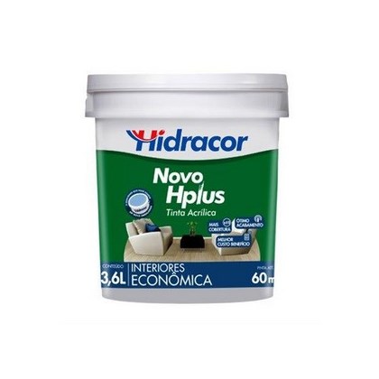 Tinta Hplus Acrílico 3,6 Litros Azul Pavão Hidracor