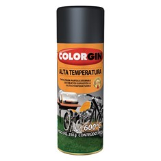 Tinta Spray Alta Temperatura 350ml Alumínio Colorgin