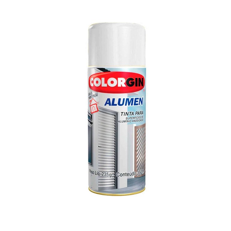 Tinta Spray Alumen 350ml Branco Colorgin