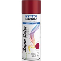 Tinta Spray Metálico 350Ml Vermelho Tekbond
