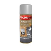 Tinta Spray Metallik 350ml Prata Colorgin