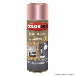 Tinta Spray Metallik Cobre Colorgin