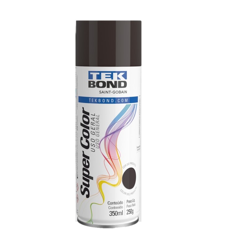 Tinta Spray Uso Geral 350ml Marrom Tekbond