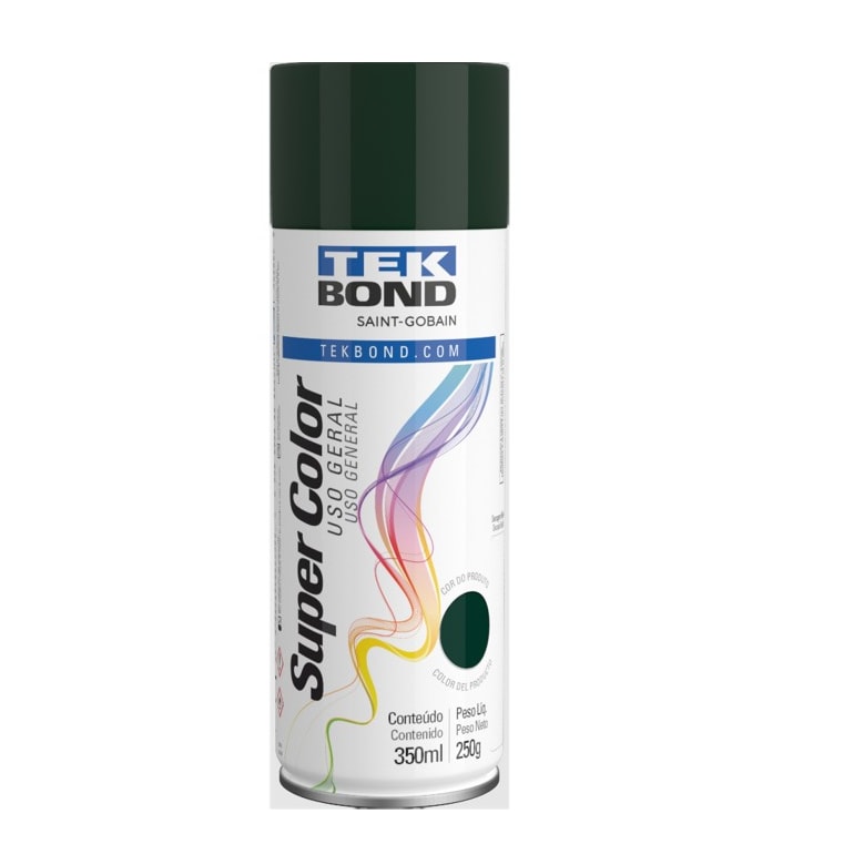 Tinta Spray Uso Geral 350ml Verde Escuro Tekbond