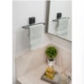 TOALHEIRO LAVABO 25CM COM VENTOSA PRETO 8053 FUTURE