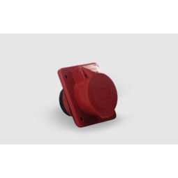 Tomada Industrial Embutir 4P 016A 6H 380/440V IP44 Vermelho Soprano